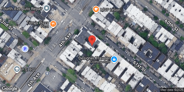 Aerial map of 410 61 STREET, Brooklyn