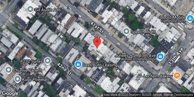 Aerial map of 1250 41 STREET, Brooklyn