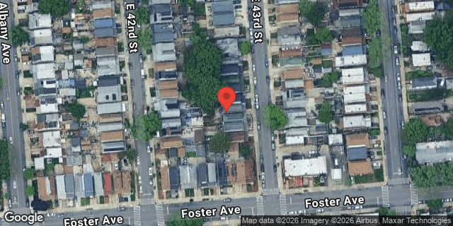Aerial map of 630 EAST 43 STREET, Brooklyn