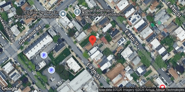Aerial map of 723 EAST 87 STREET, Brooklyn