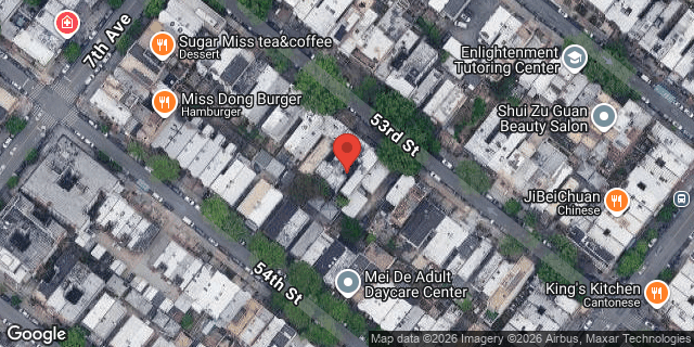 Aerial map of 740 53 STREET, Brooklyn