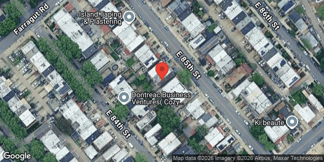 Aerial map of 638 EAST 85 STREET, Brooklyn