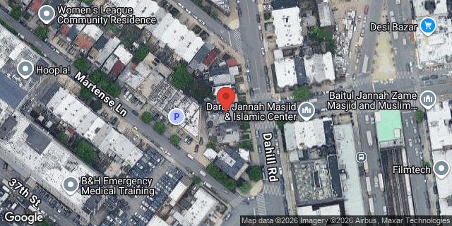Aerial map of 294 DAHILL ROAD, Brooklyn