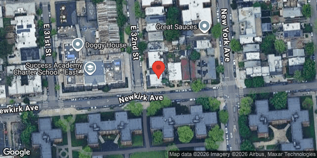 Aerial map of 431 EAST 32 STREET, Brooklyn
