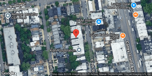 Aerial map of 326 EAST 9 STREET, Brooklyn