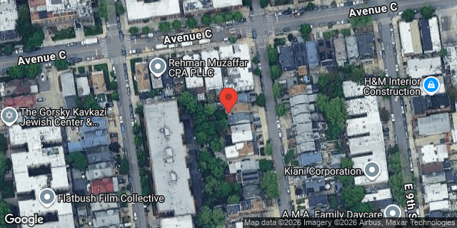 Aerial map of 382 EAST 8 STREET, Brooklyn