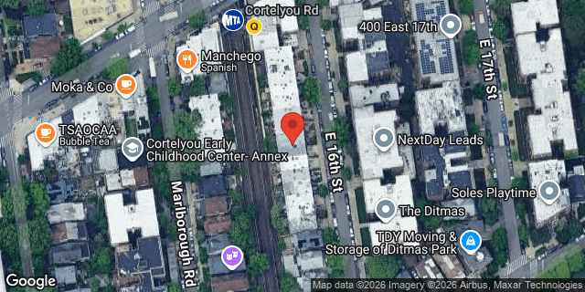 Aerial map of 400 EAST 16 STREET, Brooklyn