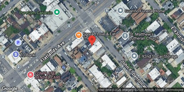 Aerial map of 1178 EAST 92 STREET, Brooklyn