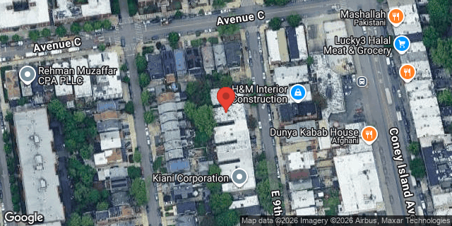 Aerial map of 318 EAST 9 STREET, Brooklyn