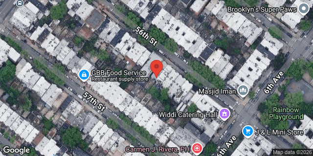 Aerial map of 556 56 STREET, Brooklyn