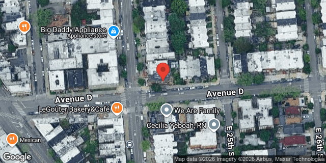 Aerial map of 2575 BEDFORD AVENUE, Brooklyn