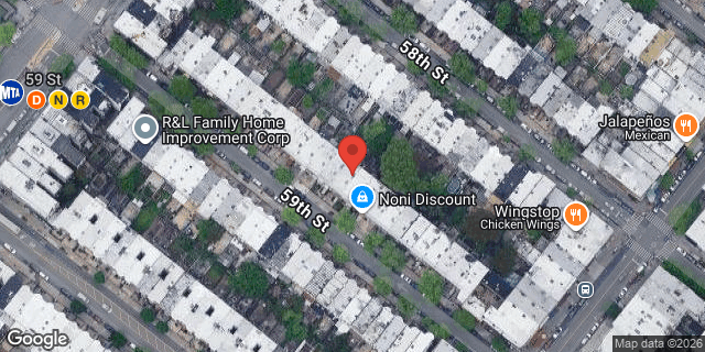 Aerial map of 443 59 STREET, Brooklyn