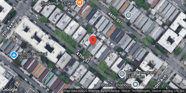 Aerial map of 943 47 STREET, Brooklyn