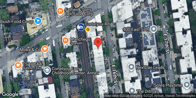 Aerial map of 386 EAST 16 STREET, Brooklyn