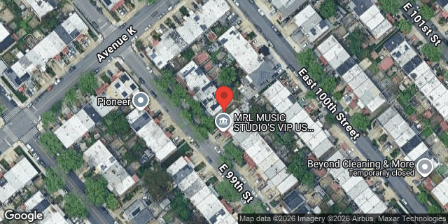 Aerial map of 1127 EAST 99 STREET, Brooklyn