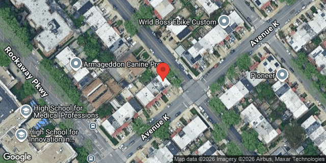Aerial map of 9727 AVENUE K, Brooklyn