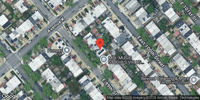 Aerial map of 1125 EAST 99 STREET, Brooklyn
