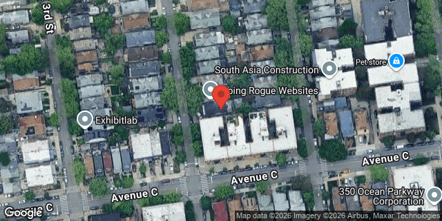 Aerial map of 455 EAST 4 STREET, Brooklyn
