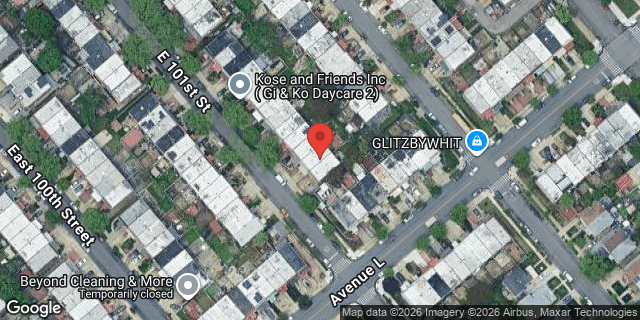 Aerial map of 1169 EAST 101 STREET, Brooklyn
