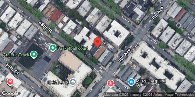 Aerial map of 873 48 STREET, Brooklyn