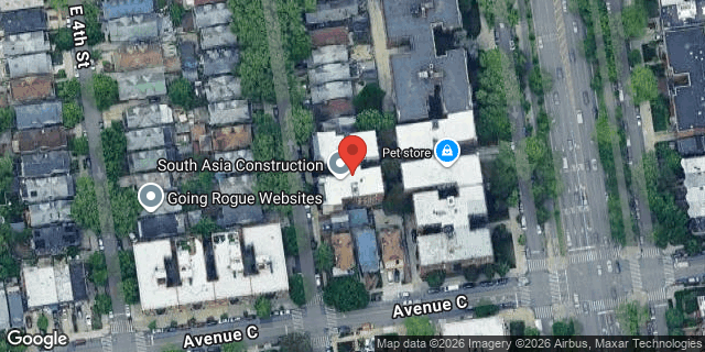 Aerial map of 445 EAST 5 STREET, Brooklyn