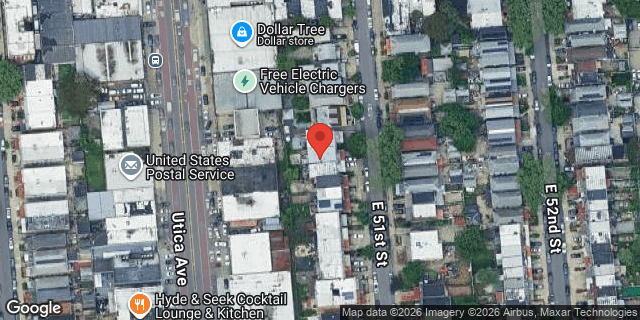 Aerial map of 812 EAST 51 STREET, Brooklyn