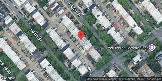 Aerial map of 578 EAST 85 STREET, Brooklyn