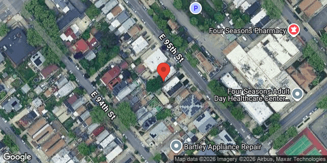 Aerial map of 1200 EAST 95 STREET, Brooklyn