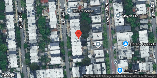 Aerial map of 361 EAST 26 STREET, Brooklyn