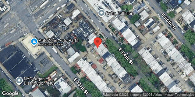 Aerial map of 542 EAST 84 STREET, Brooklyn