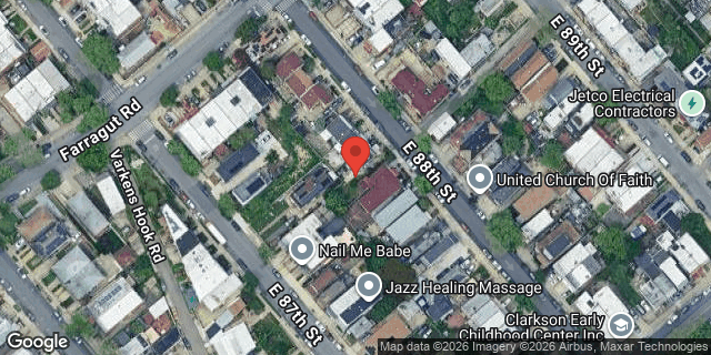 Aerial map of 628 EAST 88 STREET, Brooklyn