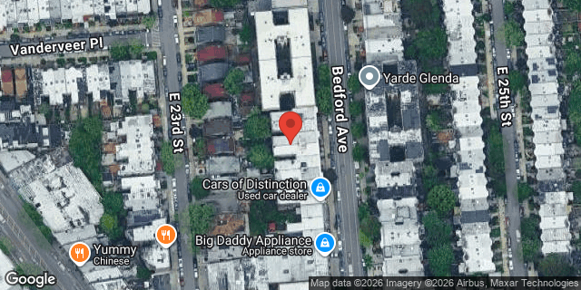 Aerial map of 2538 BEDFORD AVENUE, Brooklyn