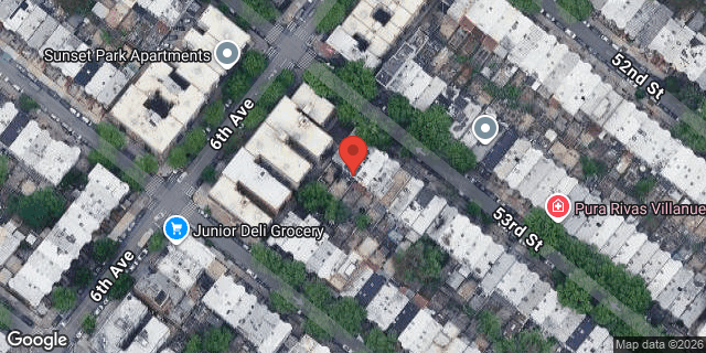 Aerial map of 616 53 STREET, Brooklyn