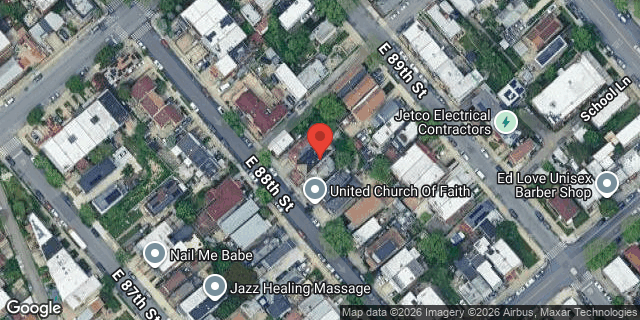 Aerial map of 637 EAST 88 STREET, Brooklyn
