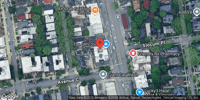 Aerial map of 642 CONEY ISLAND AVENUE, Brooklyn