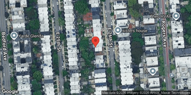 Aerial map of 350 EAST 26 STREET, Brooklyn