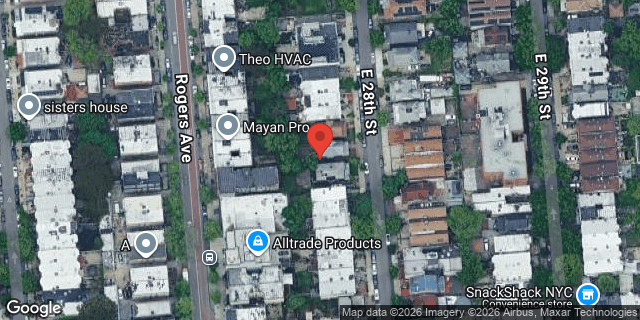 Aerial map of 354 EAST 28TH STREET, Brooklyn
