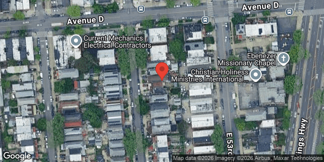 Aerial map of 755 EAST 52 STREET, Brooklyn