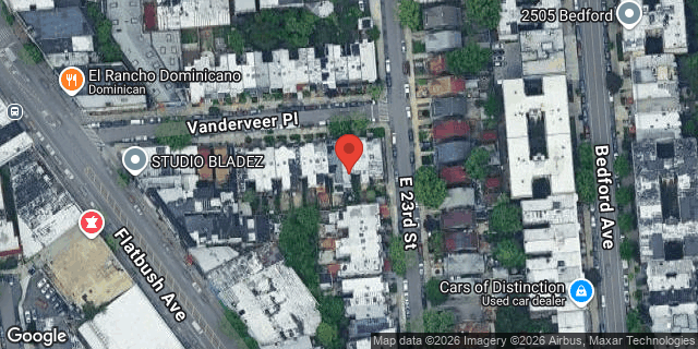 Aerial map of 2242 VANDERVEER PLACE, Brooklyn