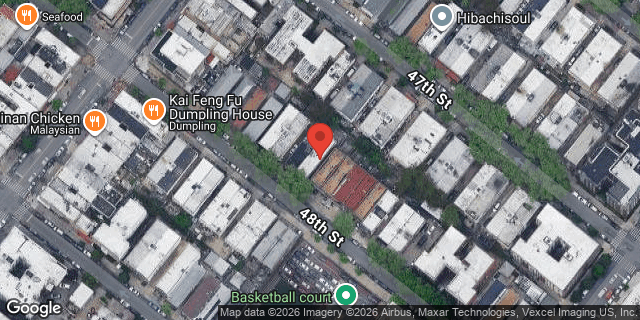 Aerial map of 833 48 STREET, Brooklyn