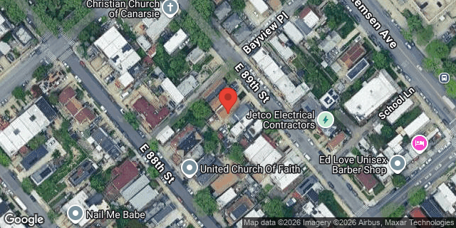 Aerial map of 640 EAST 89 STREET, Brooklyn