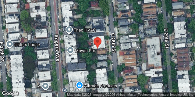 Aerial map of 348 EAST 28 STREET, Brooklyn