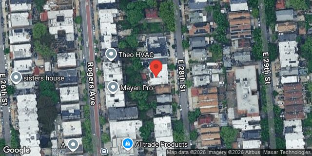Aerial map of 346 EAST 28 STREET, Brooklyn