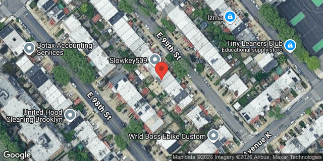 Aerial map of 1052 EAST 99 STREET, Brooklyn