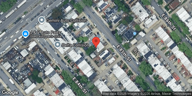 Aerial map of 544 EAST 85 STREET, Brooklyn