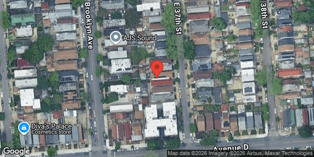 Aerial map of 616 EAST 37 STREET, Brooklyn