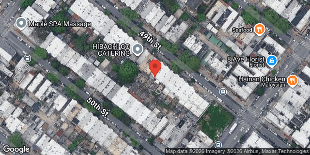 Aerial map of 752 49 STREET, Brooklyn