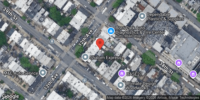 Aerial map of 3809 12 AVENUE, Brooklyn