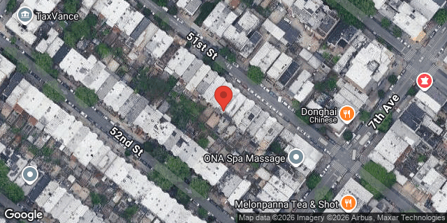 Aerial map of 656 51 STREET, Brooklyn