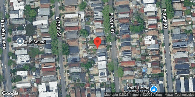 Aerial map of 540 EAST 38 STREET, Brooklyn